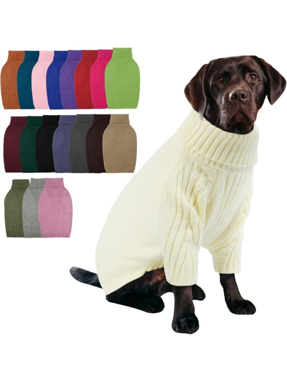XXXL Warm Dog Sweater for Extra Large Dogs | Cozy Knit Pet Apparel for Winter
